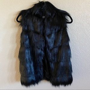 Faux fur vest